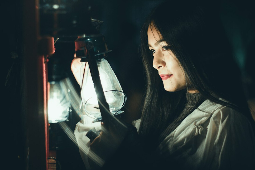 scientist studying ghost evidence